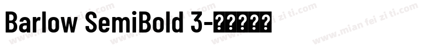 Barlow SemiBold 3字体转换